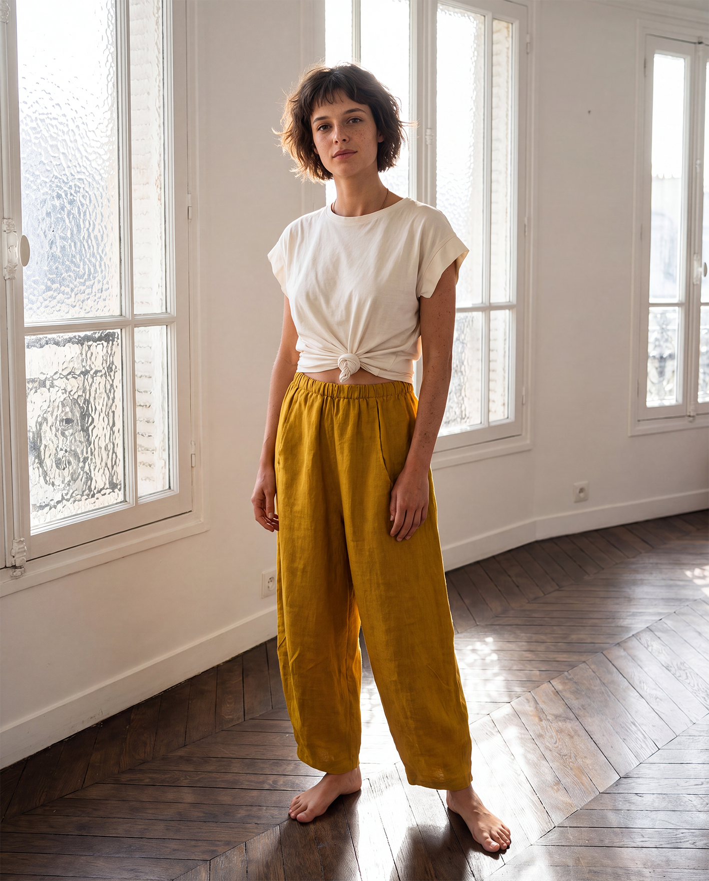 Pantalone Lino  n° 89 "Cosmos"