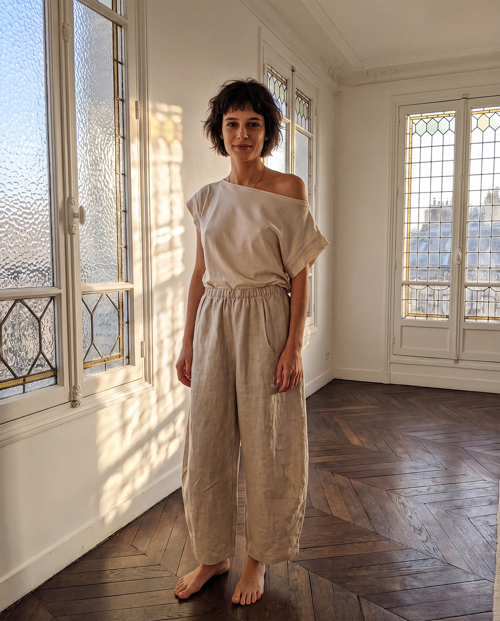 Pantalone Lino  n° 89 "Cosmos"