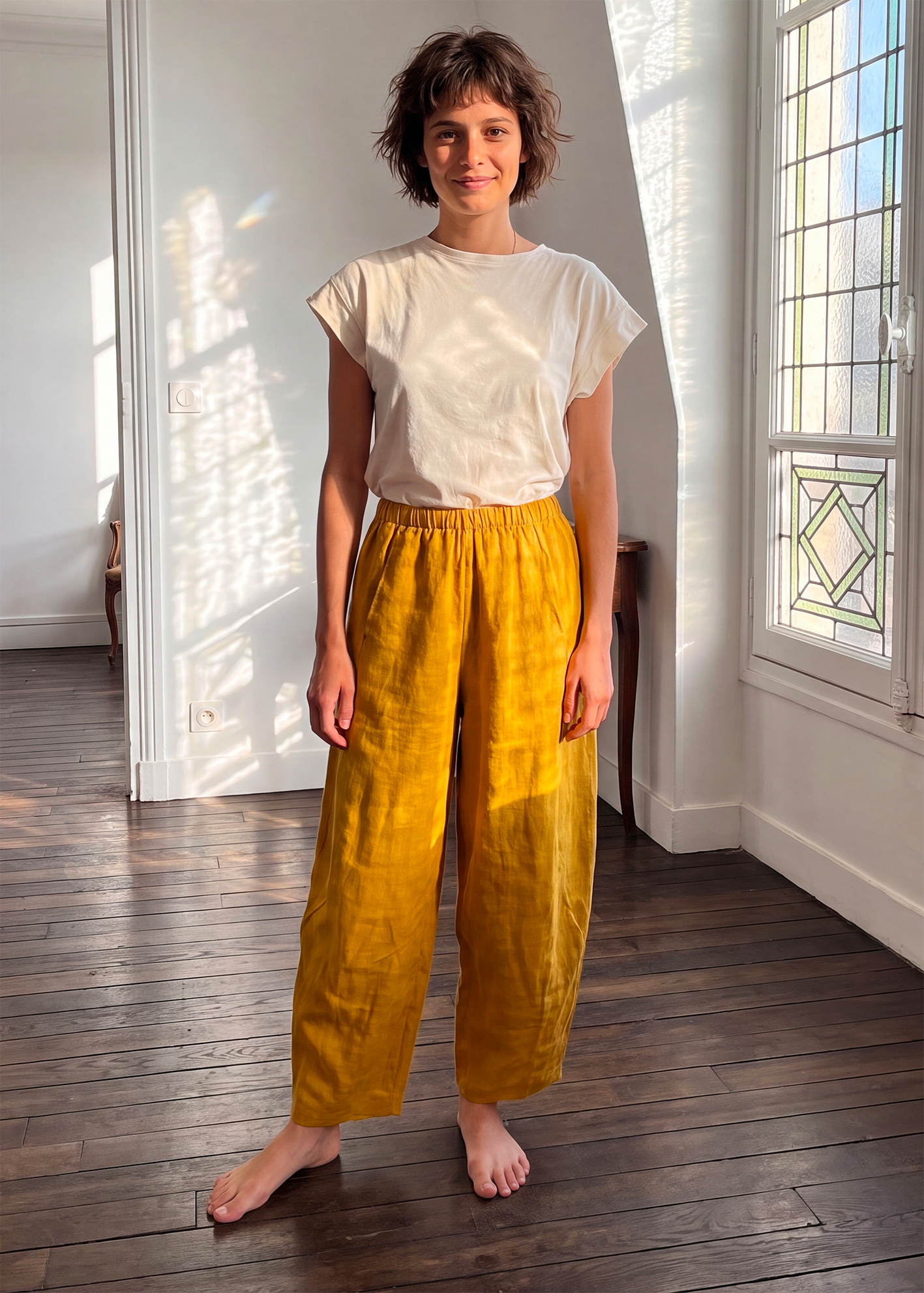Pantalone Lino  n° 89 "Cosmos"