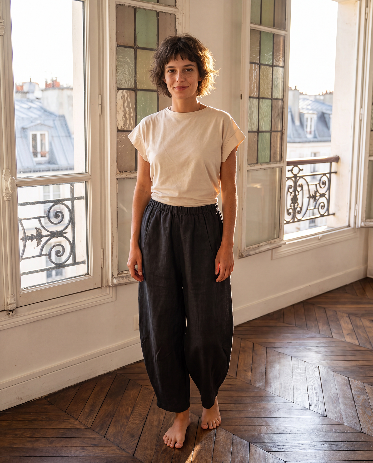 Pantalone Lino  n° 89 "Cosmos"